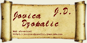 Jovica Džopalić vizit kartica